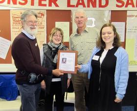 Nich Reddan (President HAGSOC), Gina Toole (Secretary), Alastair Crombie and Katrina Marshall.