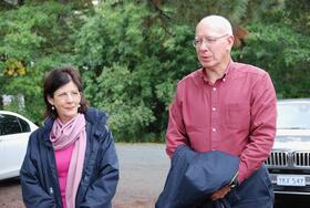 Governor General David Hurley amd Mrs Linda Hurley arriving at the Centre