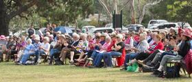 Sunny crowd at Brass on the Grass