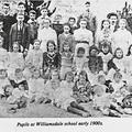 Williamsdale teacher and pupils